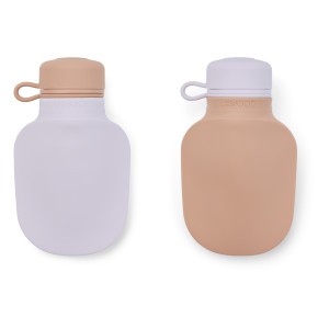 Liewood Silvia Silicone Smoothie Fles (2-pack) Pale Tuscany/Misty Lilac