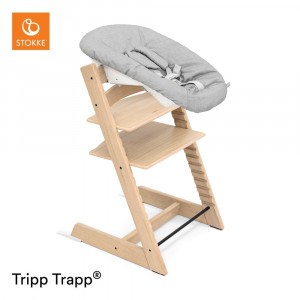 Stokke Tripp Trapp Stoel Eik Natural + Newborn Set Grey