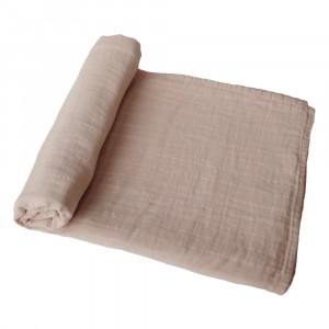Mushie Swaddle Pale Taupe