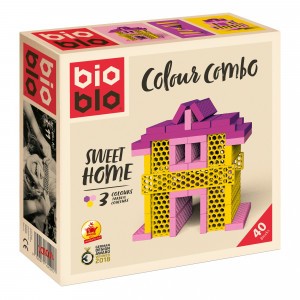 Bioblo Bouwset Colour Combo Sweet Home (40 stuks)