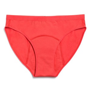 Imse Menstruatieondergoed 'Teens' Bikini Heavy Flow, Bright Red
