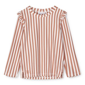 Liewood Tenley UV T-shirt lange mouwen Stripe: Tuscany Rose/Crème