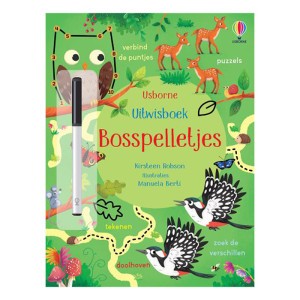 Usborne Uitwisboek Bosspelletjes