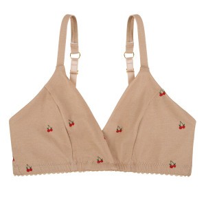 The Miracle Makers Organic Cotton Wrap Bralette Cherries