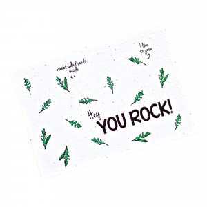 Bloom Your Message Postkaart Rocket Salad "You Rock"